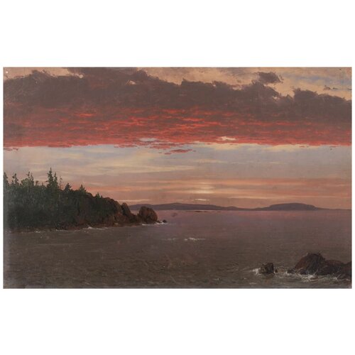       (1850-1855) (Schoodic Peninsula from Mount Desert at Sunrise) ׸   63. x 40. 2050