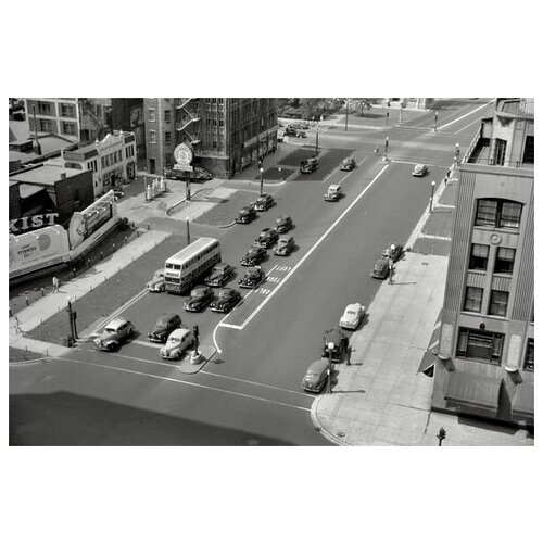 ������ �� ������ ��� �� ������ � ������ (View of the road in Chicago) 75��. x 50��. 2690�