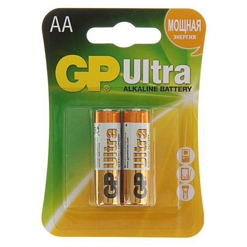 ��������� ����������� GP Ultra, AA, LR6-2BL, 1.5�, �������, 2 ��. 344�