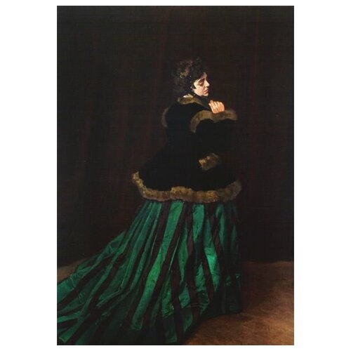        (The Woman in the Green Dress)   40. x 57. 1880