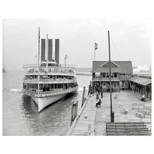       (Steamer moored) 64. x 50. 2370