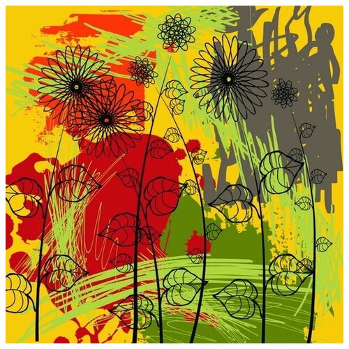      (Flower Arrangement) 4 40. x 40. 1460