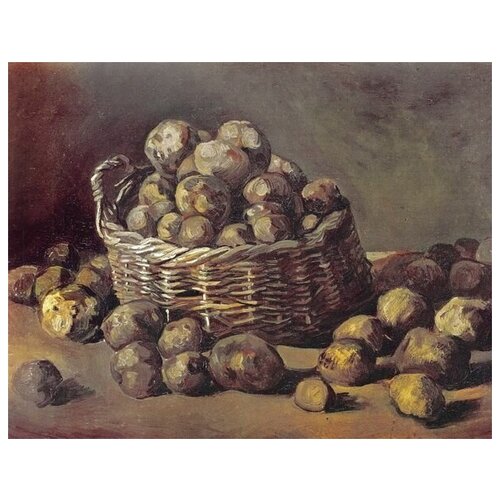        (Still Life With A Basket Of Potatoes)    51. x 40. 1750