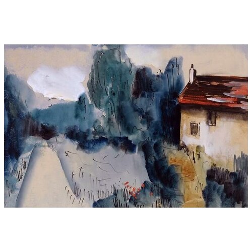      (The rural road) 4   60. x 40.,  1950   