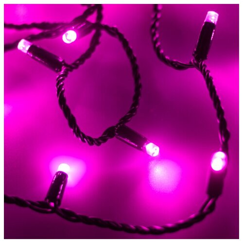   ARD-STRING-CLASSIC-10000-BLACK-100LED-STD PINK (230V, 7W) (Ardecoled, IP65) 2487