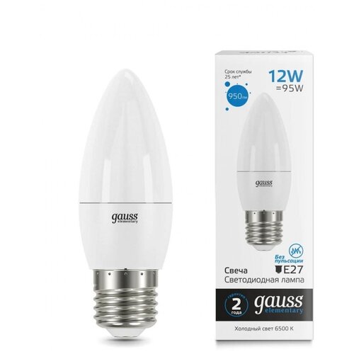����� LED GAUSS Elementary 12W/E27/6500K ����� 30232 233�