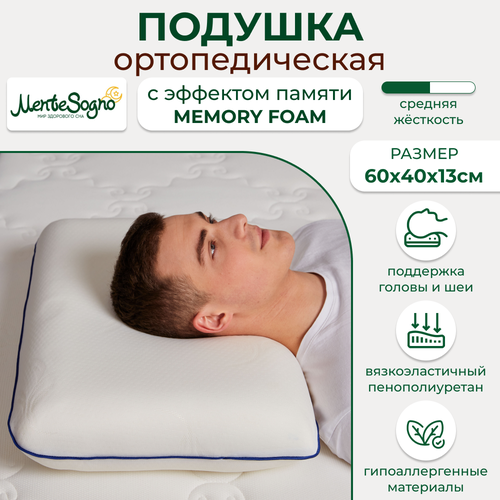 �������������� ������� ��� ��� � �������� ������ MENTE SOGNO Classic 40�60 ��, ������ 13 ��, Memory Foam 2000�