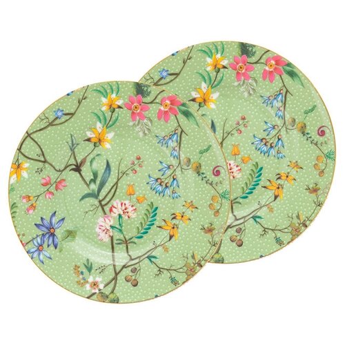   2-  Pip Studio Jolie Flowers Green, . 12 , WW.51.001.274 1512