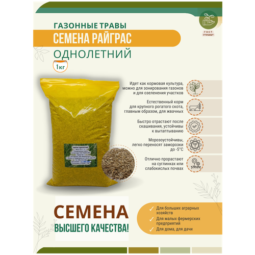 Семена райграса однолетнего - 1 кг Мосагрогрупп 420р