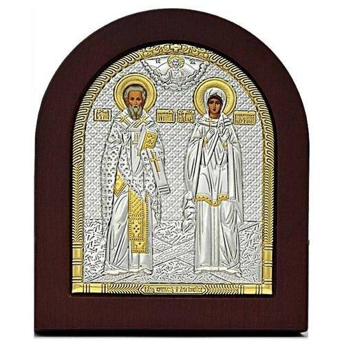 Киприан и Устина Священномученики. Серебряная икона. 11 х 13 см 6700р