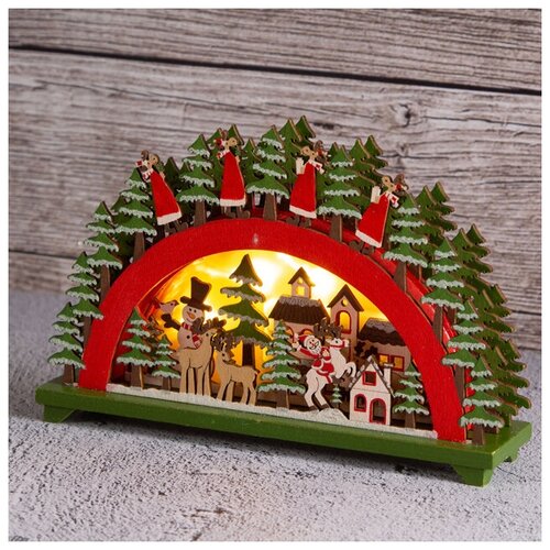 Breitner ����������-����� Christmas Village 20*14 ��, 4 LED ����� XY4674 2463�