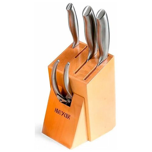 ����� �������� ����� HUOHOU 6-Piece Stainless Steel Kitchen Knife Set (HU0014), (4 ���� + ������� + ���������) ������� ������!!!, ����������� 4975�