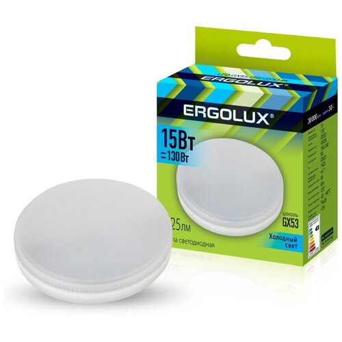 ����� ������������ ���� Ergolux LED-GX53-15W-4000K, � ��������� 10 ���� 1809�