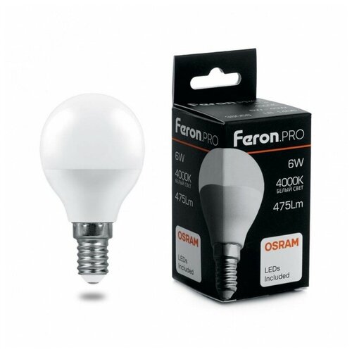 Feron  , (9W) 230V E14 6400K G45, LB-1409 1 . 608