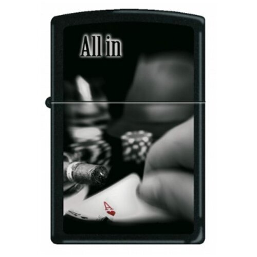  Zippo 218  All in Black Matte 5210