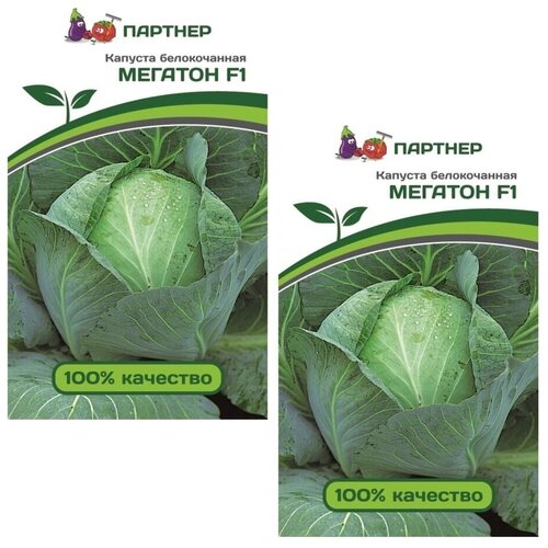Семена Капуста Мегатон F1 / Агрофирма Партнер / 2 упаковки по 10 семян 299р