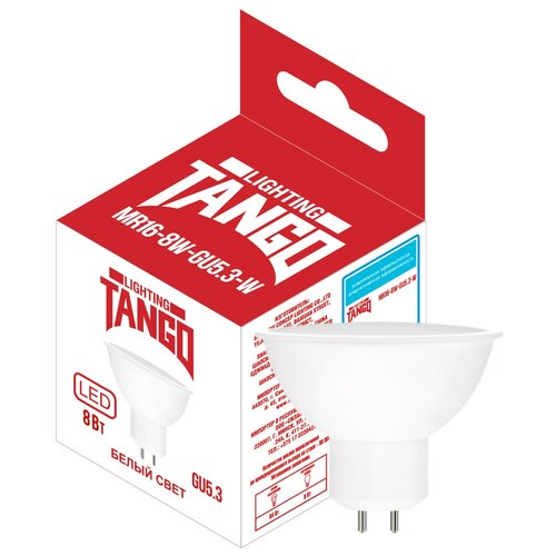 �������� ������������ 8W GU5.3 MR16 4000K 220V (TANGO LED-MR16-8W-GU5.3-W) TANGO 120�