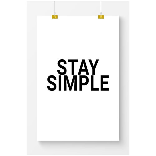      Postermarkt  Stay simple,  6090 ,       2159