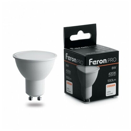  Feron  , (8W) 230V GU10 6400K MR16, LB-1608 1 .,  571  Feron