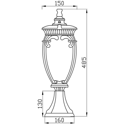 ���������� ������� Outdoor Fleur, O414FL-01GB, 60W, E27 4750�
