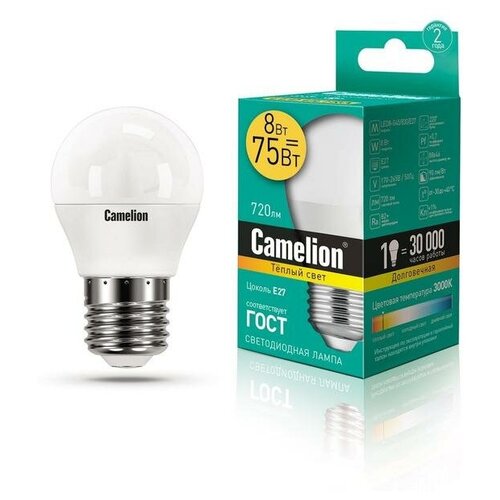   LED8-G45/830/E27 8  3000 . . E27 720 170-265 Camelion 12392 (3. .) 754