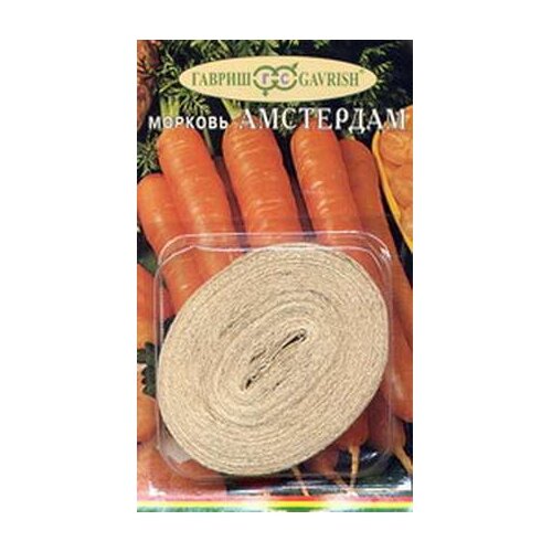 Морковь Амстердамска, семена Гавриш на ленте 8м 283р