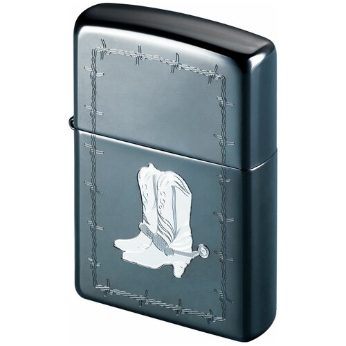   ZIPPO Silver Boots Black Ice 4980